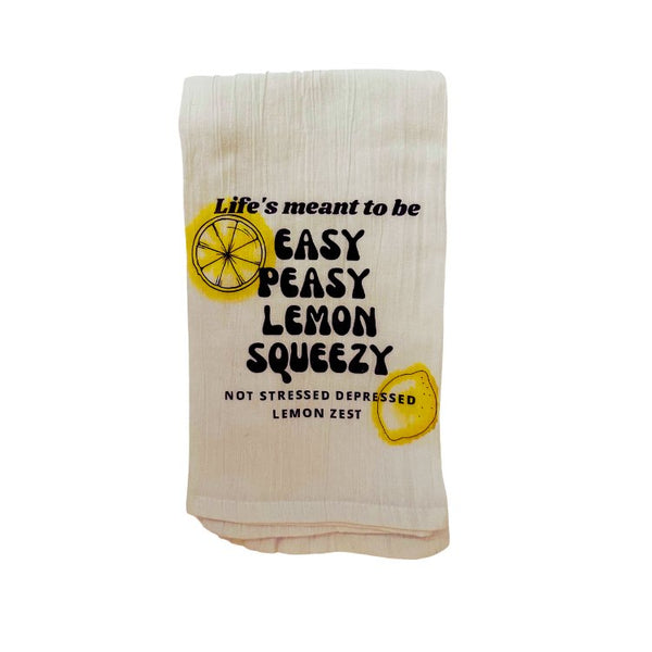 Tea Towel - Easy Peasy